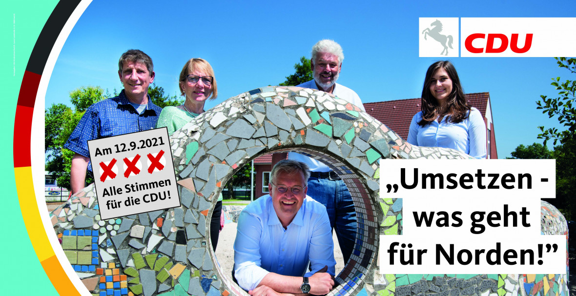 CDU Norden: Wir setzen uns gerne für unsere Heimatstadt ein (Foto: CDU NOR).